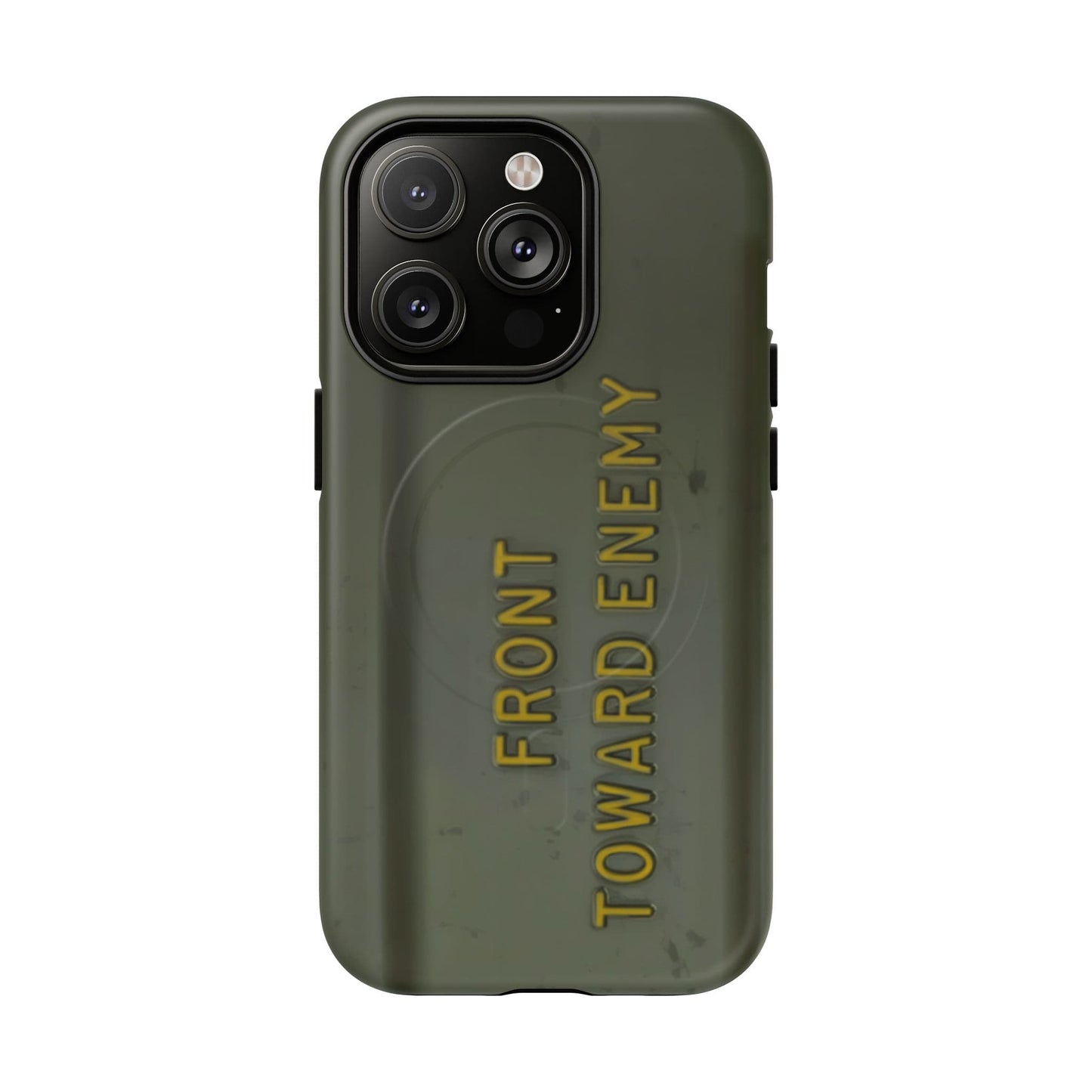 K-Factor Supply Co M18A1 Claymore Gen 3 (ODG/Yellow) Tough Magnetic iPhone Case iPhone 14 Pro