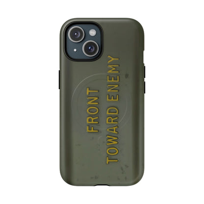 K-Factor Supply Co M18A1 Claymore Gen 3 (ODG/Yellow) Tough Magnetic iPhone Case iPhone 15 / Matte