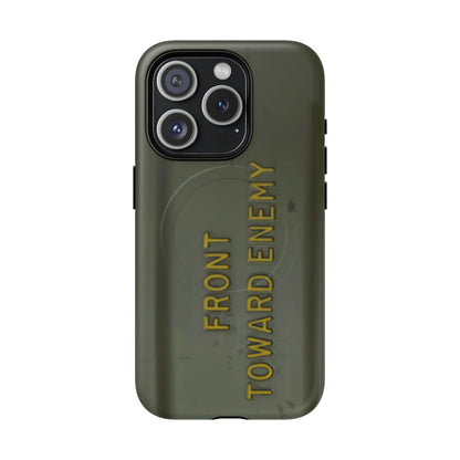K-Factor Supply Co M18A1 Claymore Gen 3 (ODG/Yellow) Tough Magnetic iPhone Case iPhone 15 Pro
