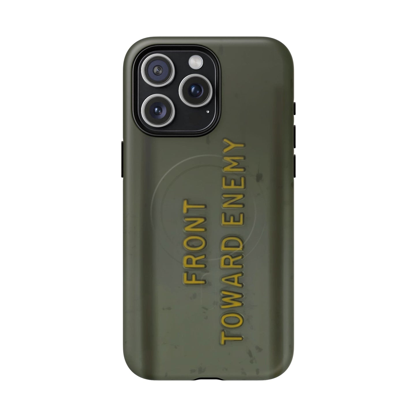 K-Factor Supply Co M18A1 Claymore Gen 3 (ODG/Yellow) Tough Magnetic iPhone Case iPhone 15 Pro Max