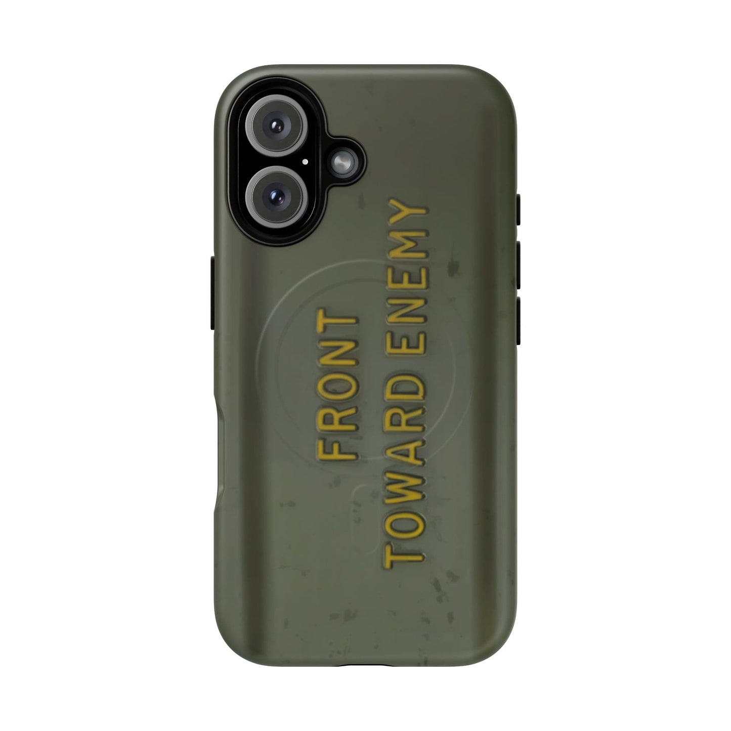 K-Factor Supply Co M18A1 Claymore Gen 3 (ODG/Yellow) Tough Magnetic iPhone Case iPhone 16