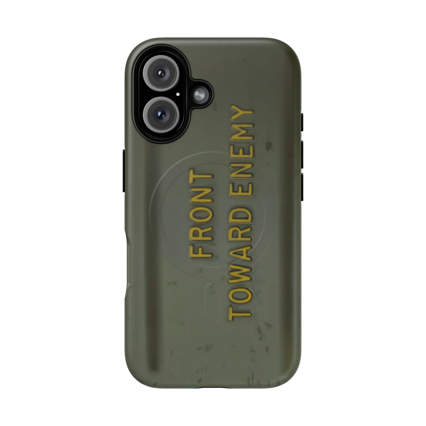 K-Factor Supply Co M18A1 Claymore Gen 3 (ODG/Yellow) Tough Magnetic iPhone Case iPhone 16