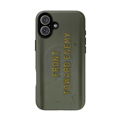 K-Factor Supply Co M18A1 Claymore Gen 3 (ODG/Yellow) Tough Magnetic iPhone Case iPhone 16 Plus