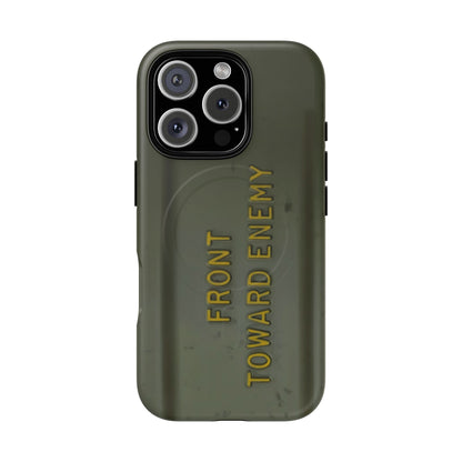 K-Factor Supply Co M18A1 Claymore Gen 3 (ODG/Yellow) Tough Magnetic iPhone Case iPhone 16 Pro