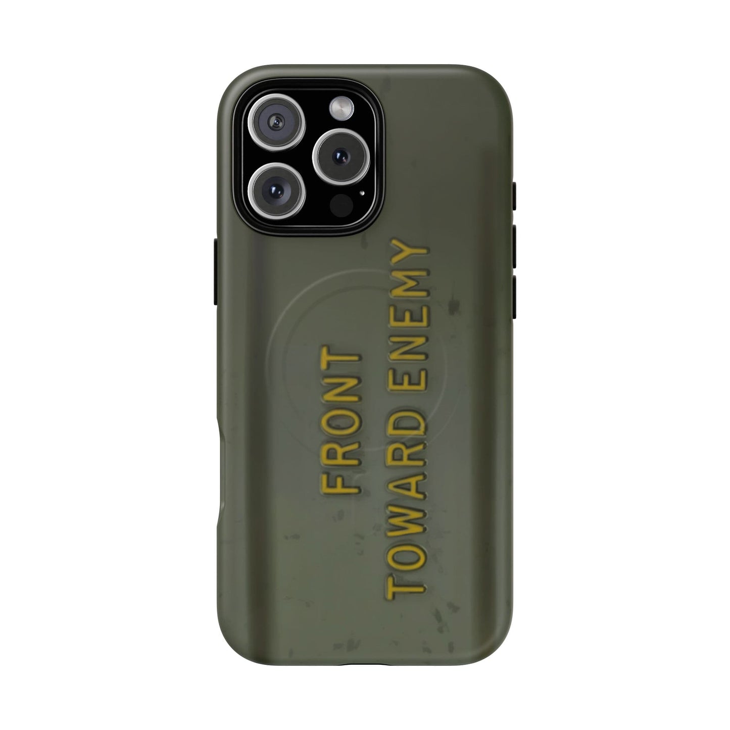 K-Factor Supply Co M18A1 Claymore Gen 3 (ODG/Yellow) Tough Magnetic iPhone Case iPhone 16 Pro Max