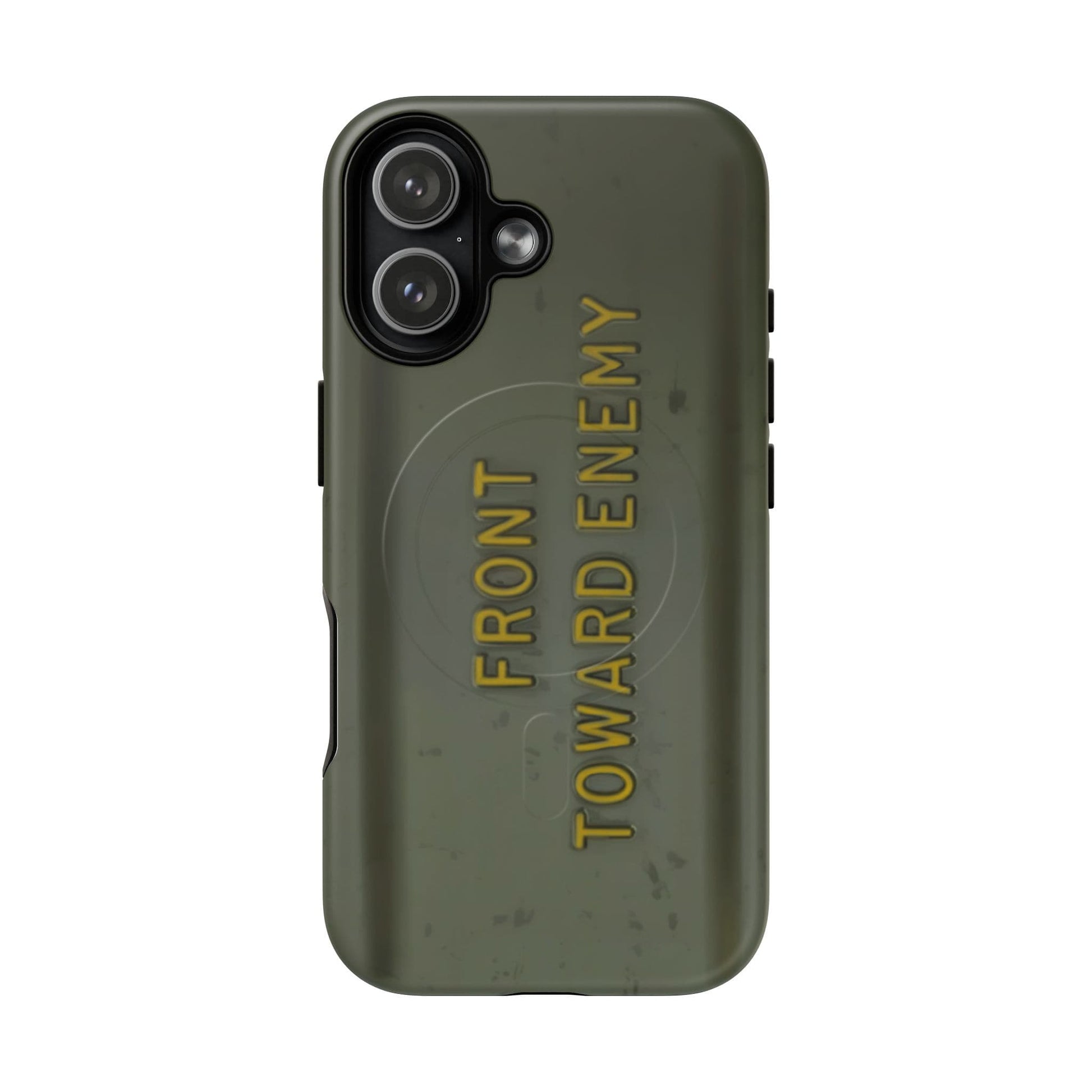 K-Factor Supply Co M18A1 Claymore Gen 3 (ODG/Yellow) Tough Magnetic iPhone Case iPhone 17