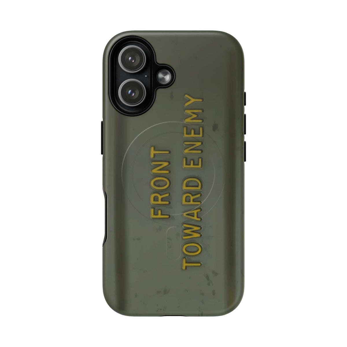 K-Factor Supply Co M18A1 Claymore Gen 3 (ODG/Yellow) Tough Magnetic iPhone Case iPhone 17 / Matte