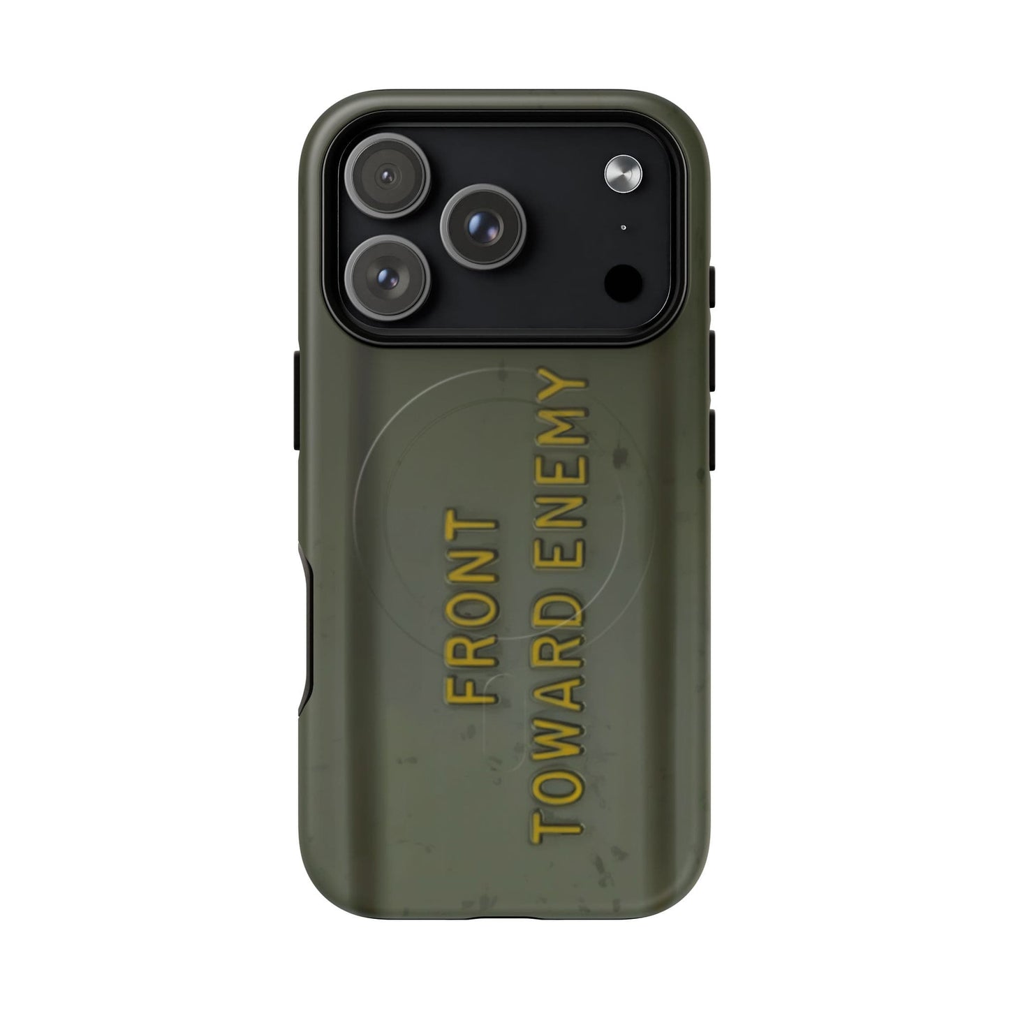 K-Factor Supply Co M18A1 Claymore Gen 3 (ODG/Yellow) Tough Magnetic iPhone Case iPhone 17 Pro