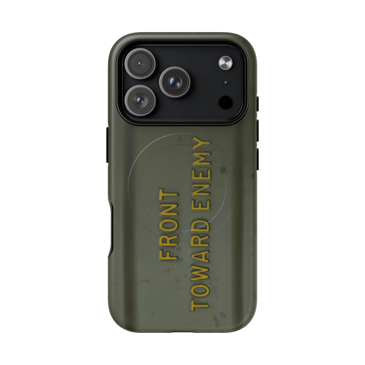 K-Factor Supply Co M18A1 Claymore Gen 3 (ODG/Yellow) Tough Magnetic iPhone Case iPhone 18 Pro / Matte