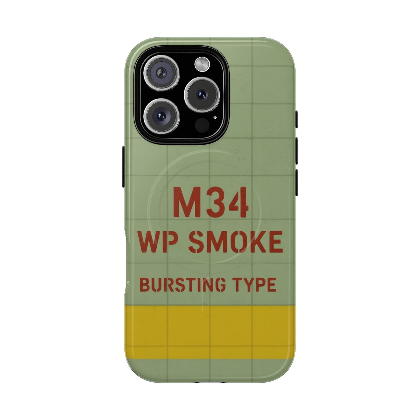 K-Factor Supply Co M34 WP Grenade Tough Magnetic iPhone Case iPhone 16 Pro