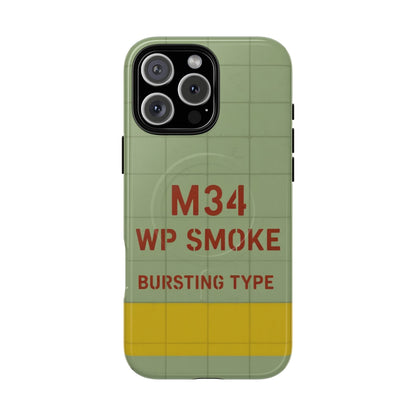 K-Factor Supply Co M34 WP Grenade Tough Magnetic iPhone Case iPhone 16 Pro Max