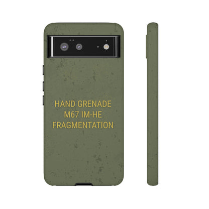 K-Factor Supply Co M67 IM-HE Frag Android Case Google Pixel 6 / Matte