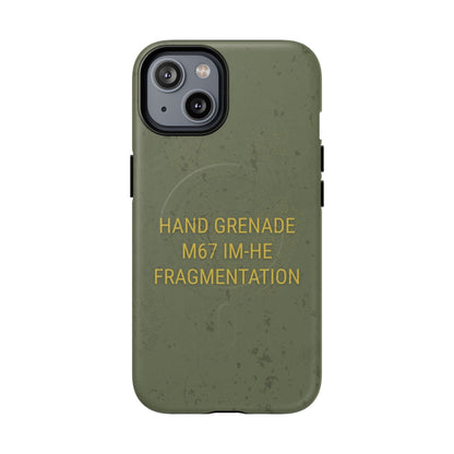 K-Factor Supply Co M67 IM-HE Frag Tough Magnetic iPhone Case iPhone 14