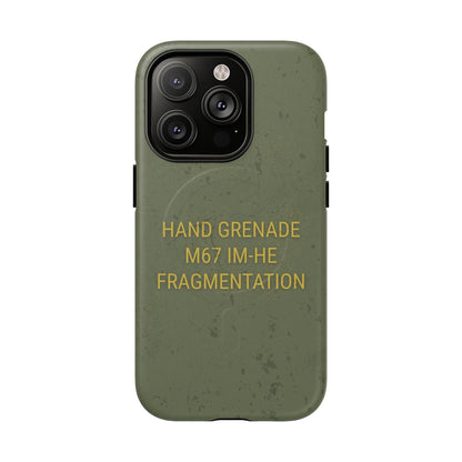 K-Factor Supply Co M67 IM-HE Frag Tough Magnetic iPhone Case iPhone 14 Pro