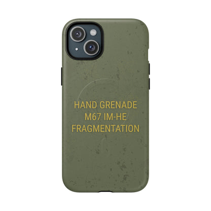 K-Factor Supply Co M67 IM-HE Frag Tough Magnetic iPhone Case iPhone 15 Plus