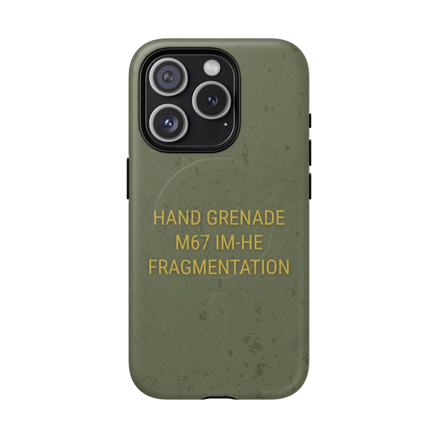 K-Factor Supply Co M67 IM-HE Frag Tough Magnetic iPhone Case iPhone 15 Pro
