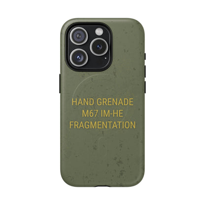 K-Factor Supply Co M67 IM-HE Frag Tough Magnetic iPhone Case iPhone 15 Pro
