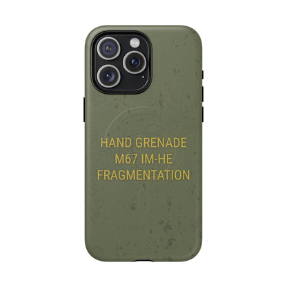 K-Factor Supply Co M67 IM-HE Frag Tough Magnetic iPhone Case iPhone 15 Pro Max