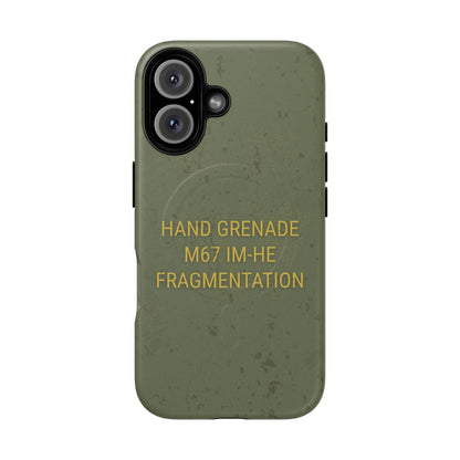 K-Factor Supply Co M67 IM-HE Frag Tough Magnetic iPhone Case iPhone 16