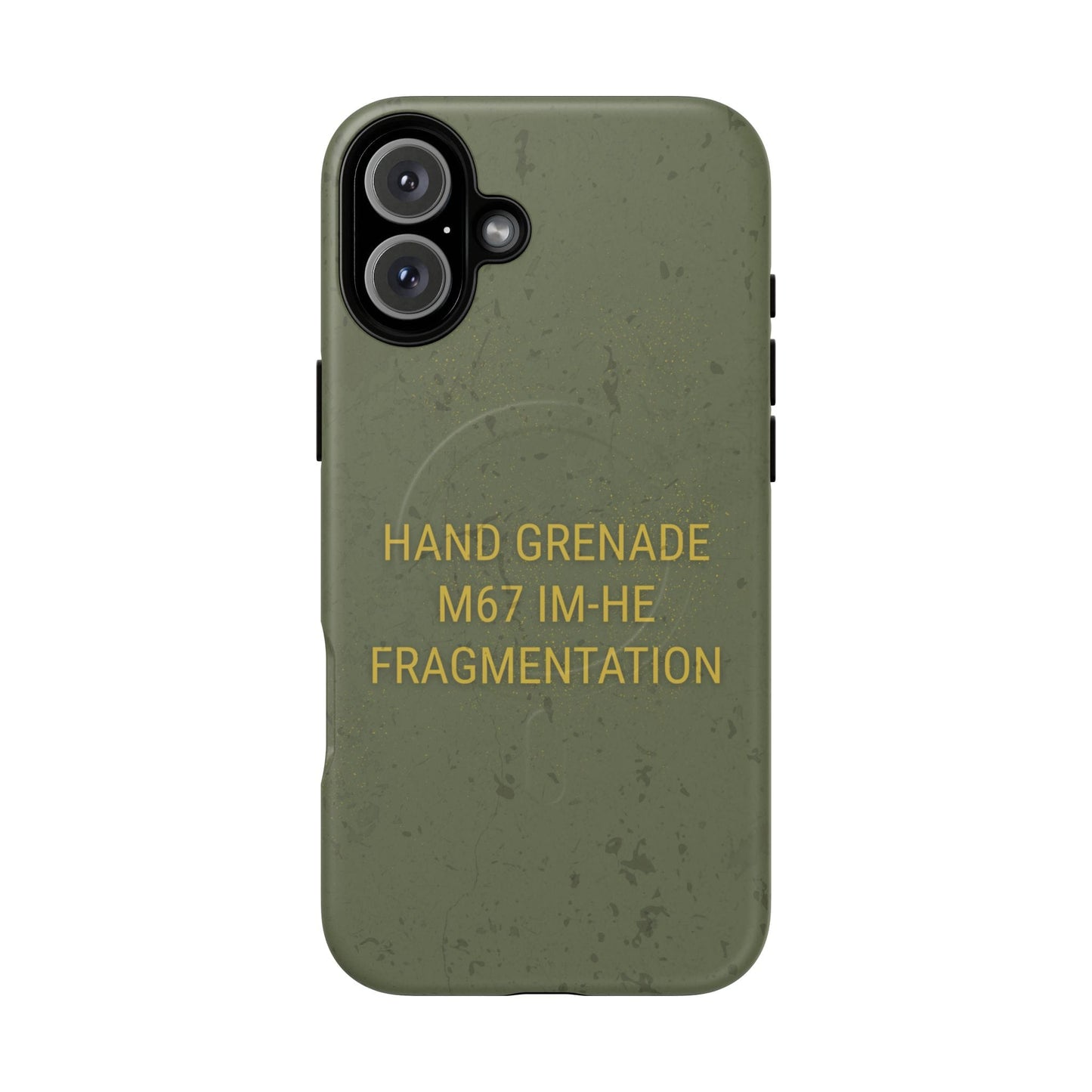K-Factor Supply Co M67 IM-HE Frag Tough Magnetic iPhone Case iPhone 16 Plus