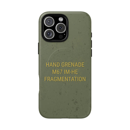 K-Factor Supply Co M67 IM-HE Frag Tough Magnetic iPhone Case iPhone 16 Pro Max