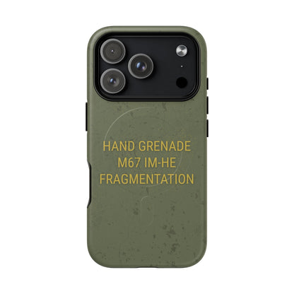 K-Factor Supply Co M67 IM-HE Frag Tough Magnetic iPhone Case iPhone 17 Pro