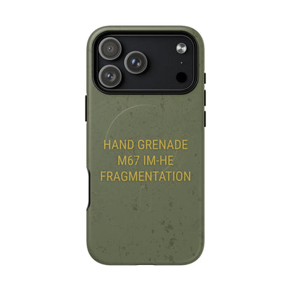 K-Factor Supply Co M67 IM-HE Frag Tough Magnetic iPhone Case iPhone 17 Pro Max