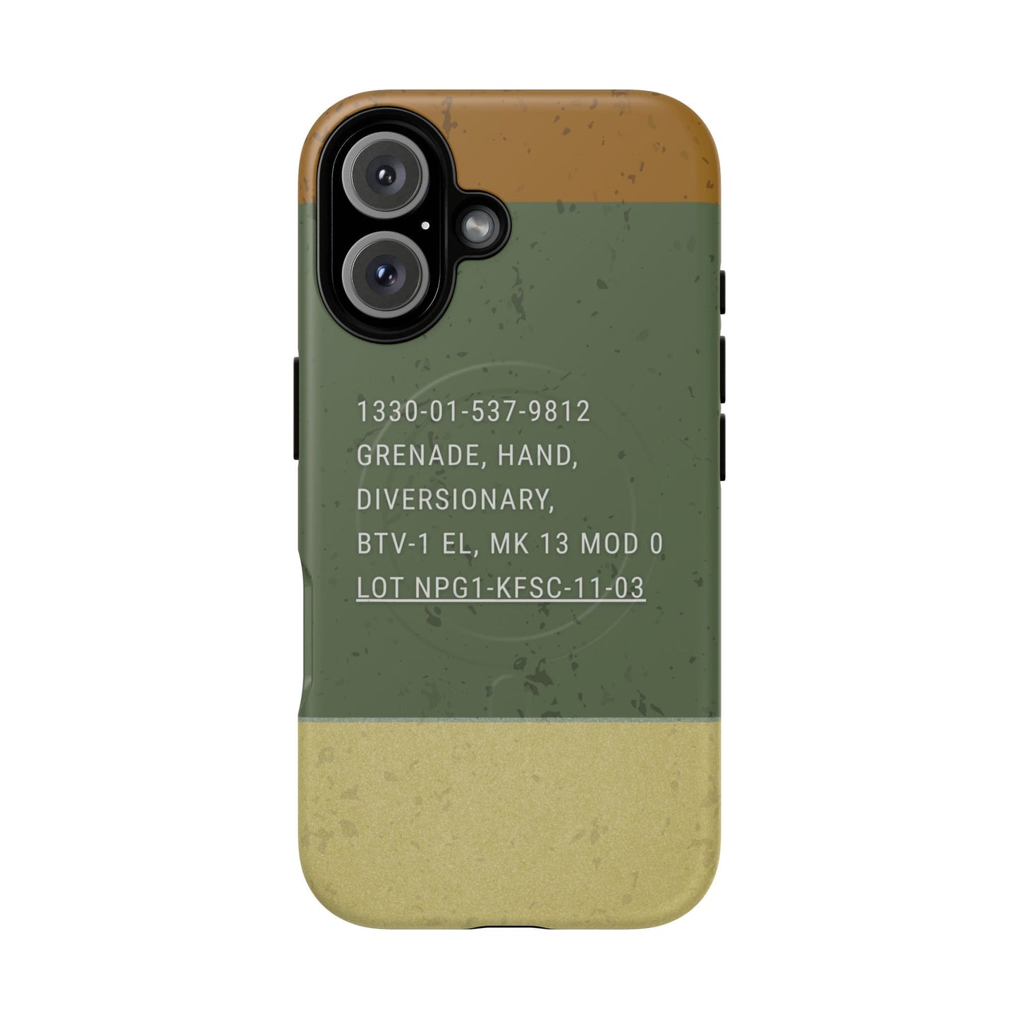 K-Factor Supply Co Mk 13 Mod 0 Flash Bang Tough Magnetic iPhone Case iPhone 16