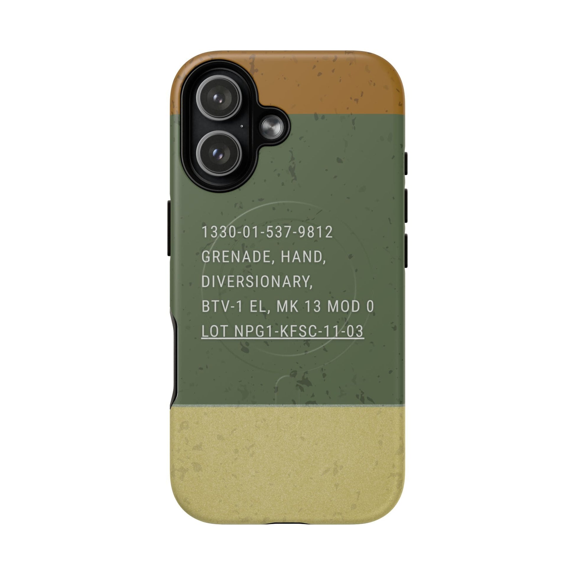 K-Factor Supply Co Mk 13 Mod 0 Flash Bang Tough Magnetic iPhone Case iPhone 17