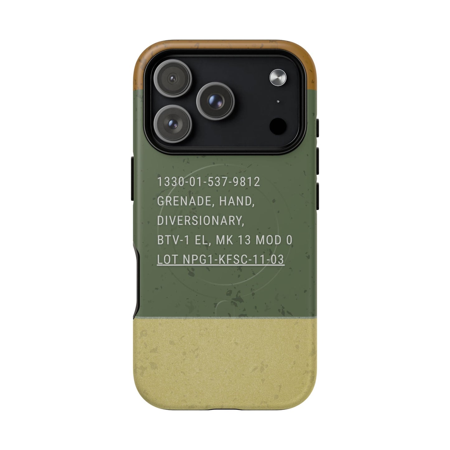 K-Factor Supply Co Mk 13 Mod 0 Flash Bang Tough Magnetic iPhone Case iPhone 17 Pro