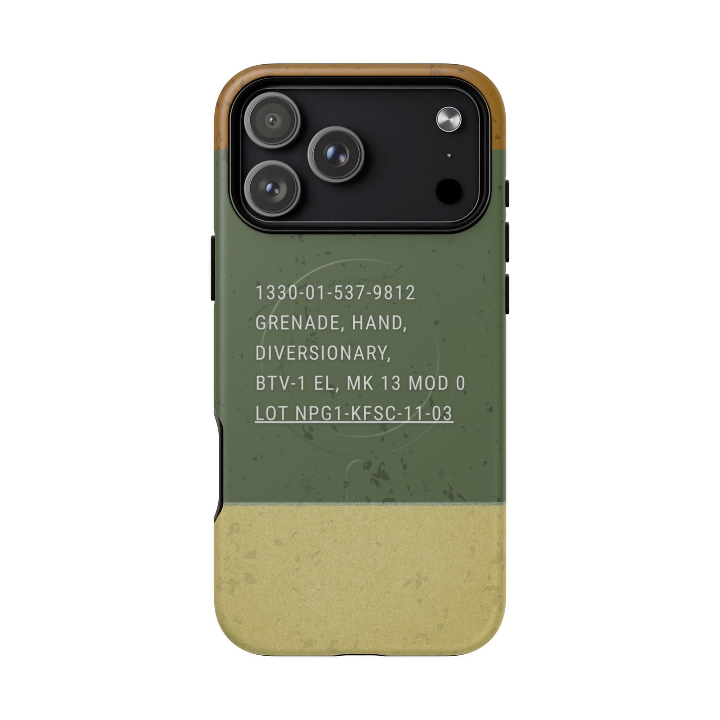 K-Factor Supply Co Mk 13 Mod 0 Flash Bang Tough Magnetic iPhone Case iPhone 17 Pro Max