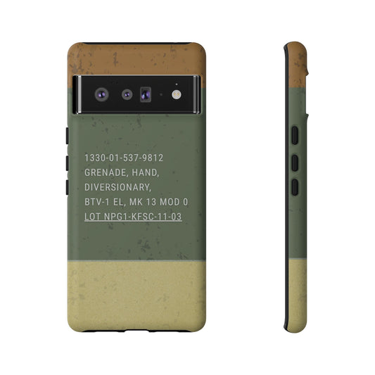 K-Factor Supply Co Mk 13 Mod 0 Flashbang Tough Android Case Google Pixel 6 Pro