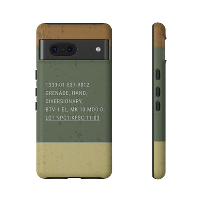 K-Factor Supply Co Mk 13 Mod 0 Flashbang Tough Android Case Google Pixel 7