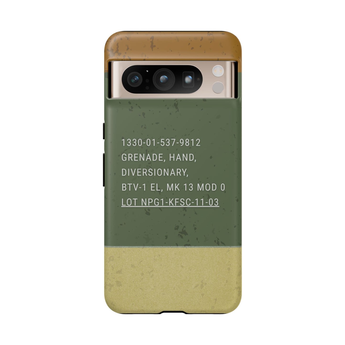 K-Factor Supply Co Mk 13 Mod 0 Flashbang Tough Android Case Google Pixel 8 Pro