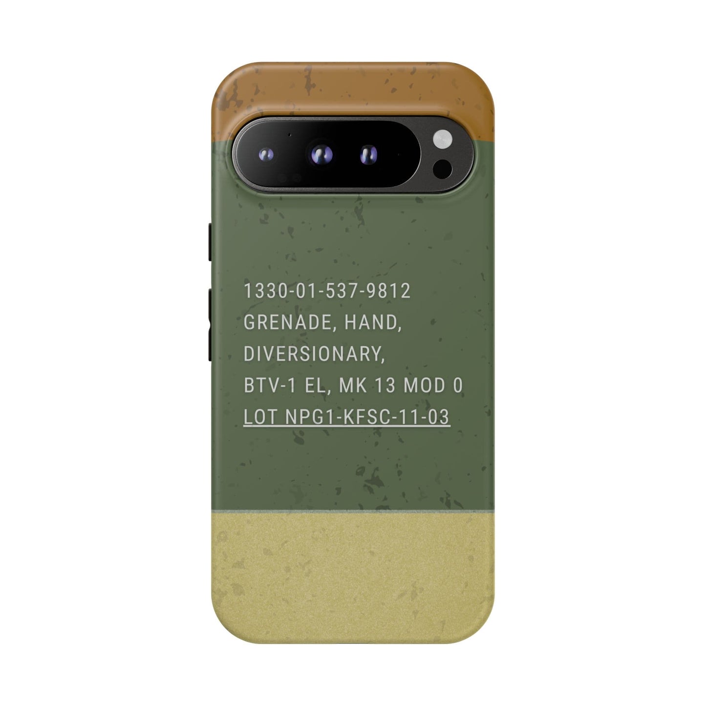 K-Factor Supply Co Mk 13 Mod 0 Flashbang Tough Android Case Google Pixel 9 Pro XL