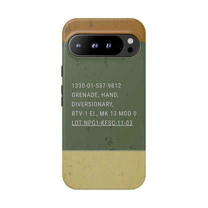 K-Factor Supply Co Mk 13 Mod 0 Flashbang Tough Android Case Google Pixel 9 Pro XL