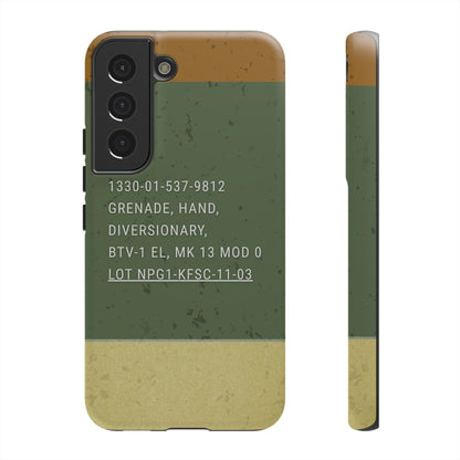 K-Factor Supply Co Mk 13 Mod 0 Flashbang Tough Android Case Samsung Galaxy S22