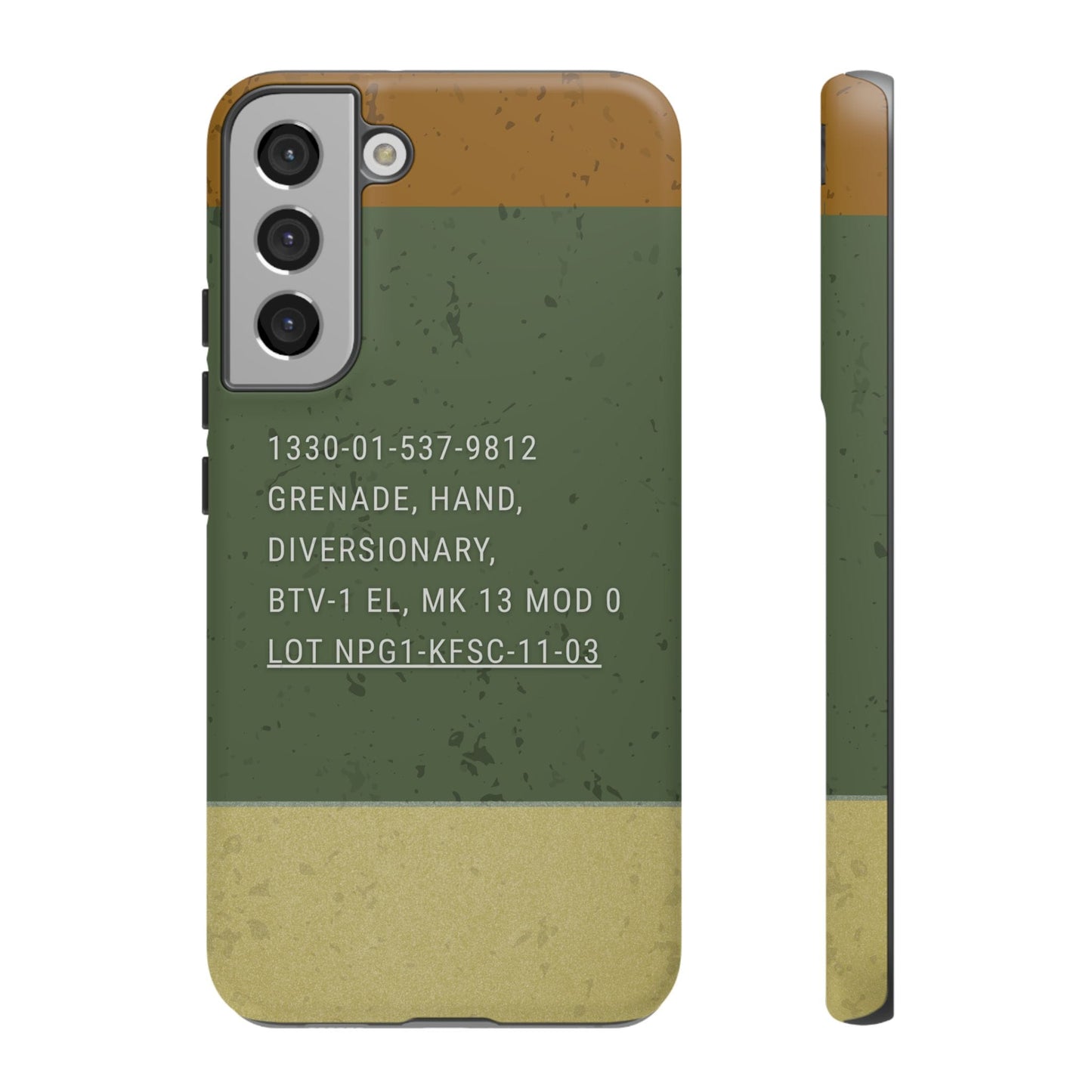K-Factor Supply Co Mk 13 Mod 0 Flashbang Tough Android Case Samsung Galaxy S22 Plus