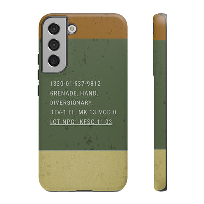 K-Factor Supply Co Mk 13 Mod 0 Flashbang Tough Android Case Samsung Galaxy S22 Plus