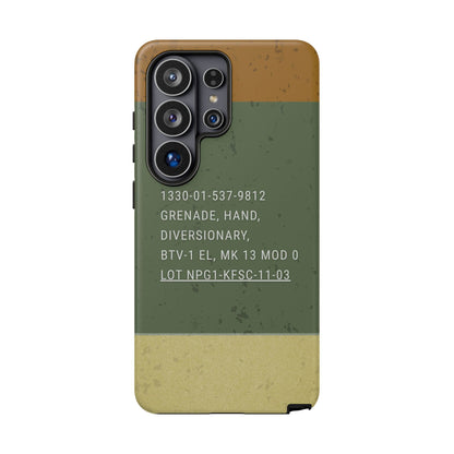 K-Factor Supply Co Mk 13 Mod 0 Flashbang Tough Android Case Samsung Galaxy S26 Ultra