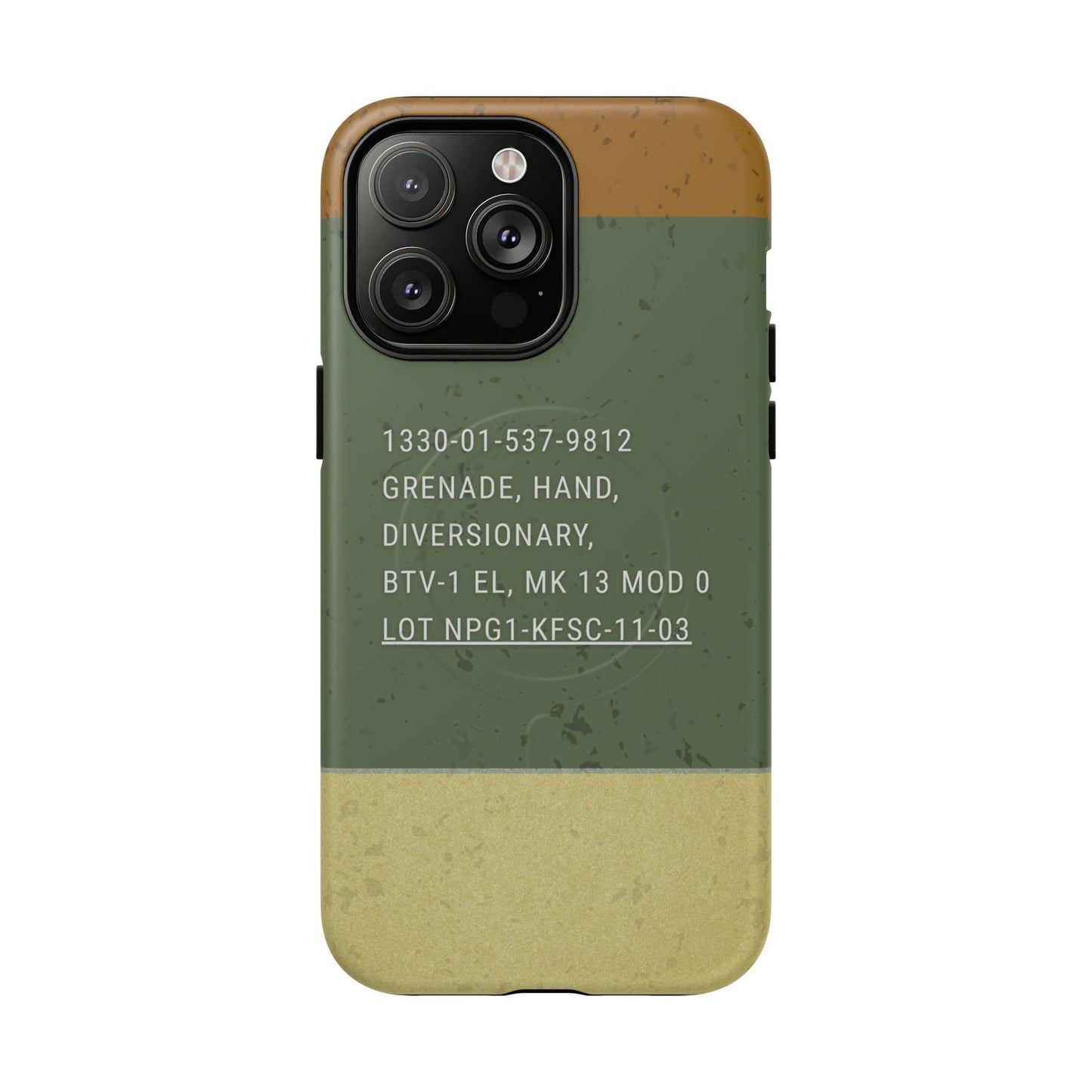 K-Factor Supply Co Mk 13 Mod 0 Flashbang Tough Magnetic iPhone Case iPhone 14 Pro Max