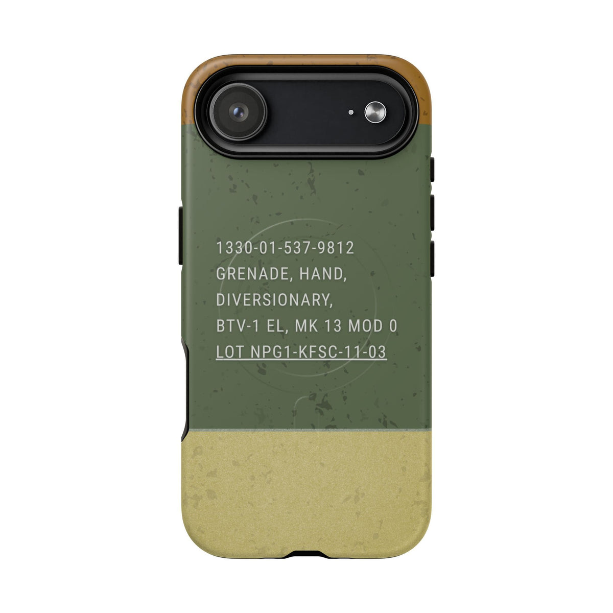 K-Factor Supply Co Mk 13 Mod 0 Flashbang Tough Magnetic iPhone Case iPhone 17 Air / Matte
