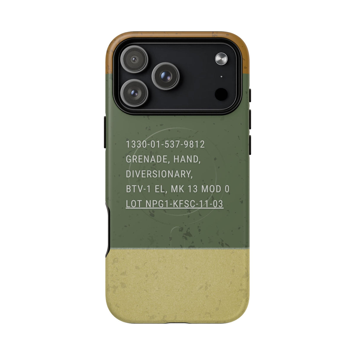 K-Factor Supply Co Mk 13 Mod 0 Flashbang Tough Magnetic iPhone Case iPhone 18 Pro Max / Matte