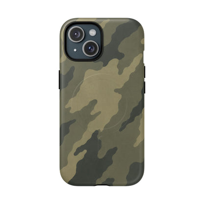 K-Factor Supply Co Moss SEA Camo Tough Magnetic iPhone Case iPhone 15