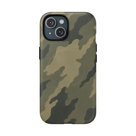 K-Factor Supply Co Moss SEA Camo Tough Magnetic iPhone Case iPhone 15 / Matte