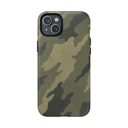 K-Factor Supply Co Moss SEA Camo Tough Magnetic iPhone Case iPhone 15 Plus