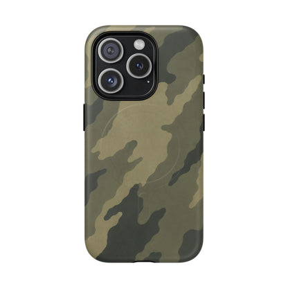 K-Factor Supply Co Moss SEA Camo Tough Magnetic iPhone Case iPhone 15 Pro