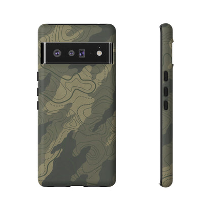 K-Factor Supply Co Moss SEA Topo Tough Android Case Google Pixel 6 Pro / Matte