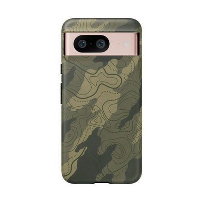 K-Factor Supply Co Moss SEA Topo Tough Android Case Google Pixel 8 / Matte