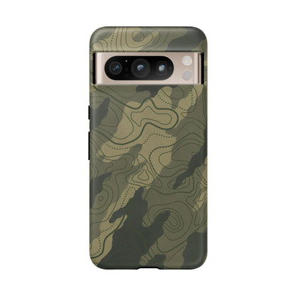 K-Factor Supply Co Moss SEA Topo Tough Android Case Google Pixel 8 Pro / Matte